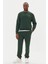 Erkek Regular Fit Monogram Nakışlı Sweatshirt - Yeşil 3