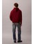Erkek Regular Fit Logo Yamalı Kapüşonlu Sweatshirt - Bordo 3