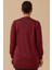Kadın Büyük Beden Desenli Basic Triko Tunik - Bordo 2