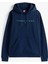 Erkek Regular Fit Yazı Baskılı Kapüşonlu Sweatshirt - Lacivert 5