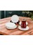 Çay Tabağı 6 Lı Porselen Beyaz&altın G4012 1