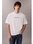 Erkek Regular Fit Yazı Baskılı Pamuklu T-Shirt - Beyaz 1
