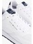 Erkek Dokulu Panelli Runner Sneaker - Beyaz 7