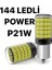 P21W 144 Ledli Ultra Parlak Geri Vites Park Ampül Tek Duy Beyaz (2 Adet) 2