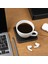 Bardak Altlığı,6’lı Set,masaüstü Kare Cup Coaster,vegan Suni DERI,11X11 Cm.,siyah 6