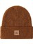 Erkek Bere Label Beanie Taba 1