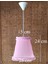 Pembe Organze Avize M-219 Yatak Odası Çocuk Odası Genç ve Bebek Odası Avize Aydınlatma Sarkıt 2
