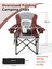 Kingcamp juniper Bel Destekli Ultra Konforlu Xl Kamp Sandalyesi Red/grey 7