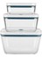 Fresh&save Vakumlu Saklama Kabı Seti ''s/m/l'' 3-Parça Borosilikat Cam Akdeniz Mavisi - 1025985 3