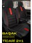Ford Connect 2002-2013 Tourneo – Ticari Araç 2+1 Uyumlu Başak Serisi Koltuk Kılıfı – Siyah/kırmızı, Kolay Montaj 1