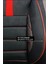 Jeep Grand Cherokee 2005-2010 – Ticari Araç 2+1 Uyumlu Başak Serisi Koltuk Kılıfı – Siyah/kırmızı, Kolay Montaj 2