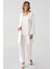 Freshness 321 Kadın Sabahlıklı Pijama Takımı - Ekru - Xl 1