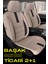 Seat Toledo 2012 – Ticari Araç 2+1 Uyumlu Başak Serisi Koltuk Kılıfı – Bej Kolay Montaj 1