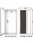 Beyaz, Antrasit Pileli, Plise, Akordiyon 90 x 210 Kapı Sinekliği (Demir, Pvc, Alüminyum Kapı ) 5