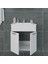 Regnum-S 65 cmEtajerli Lavabolu Lavabo Dolabı Parlak Beyaz MDF Lam 3
