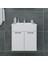 Regnum-S 65 cmEtajerli Lavabolu Lavabo Dolabı Parlak Beyaz MDF Lam 5