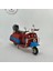 El Yapımı Bordo Mavi Mini Vespa Metal Motosiklet Biblo – Koleksiyonluk Retro Figür & Dekoratif Obje 1