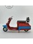 El Yapımı Bordo Mavi Mini Vespa Metal Motosiklet Biblo – Koleksiyonluk Retro Figür & Dekoratif Obje 6