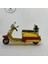 El Yapımı Sarı Kırmızı Mini Vespa Metal Motosiklet Biblo – Retro Figür & Dekoratif Obje 6