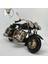 El Yapımı Siyah Chopper Metal Motosiklet Biblosu – Retro Koleksiyonluk Cruiser Figür 1