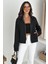 Kadın Metal Fermuarlı Çizgili Ceket – Şehirli & Zamansız Stil 5