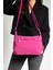 Çok Cepli Çapraz Askılı Kadın Omuz Çantası Orta Boy Günlük HV3010 Fuşya 3