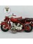 El Yapımı Dekoratif Yan Sepetli Kırmızı Motosiklet Model – Metal Biblo & Vintage Maket (18 Cm) 6
