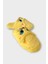 Kadın Kışlık Kedi Figürlü Kaydırmaz Taban Ev Terliği Panduf Sarı 3
