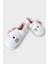 Kışlık Kadın Hellokitty Figürlü Kaydırmaz Taban Ev Ayakkabısı Panduf Beyaz - Pudra 4