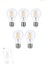 CT-4231 E27 Şeffaf LED Ampul 6W Günışığı 3200K - 5'li Paket 1