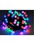 Boncuk Top LED Işık Rgb Fişli Yanıp Sönen 5 Metre 28 Top Yılbaşı Doğum Günü Parti Ağaç Süsleme New Year 4