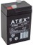 Atex 6 Volt 4 Ah Işıldak Aküsü (70*48*101 Mm) 1
