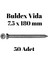 Buldex Beton Vidası 7.5X180 mm 50 Adet | Torx T30 Uyumlu Dübelsiz Vida 2