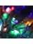 10 Metre 100 Ledli Fişli LED Işık Çok Renkli Dekor Lambası Yılbaşı Ağacı Işığı Rgb Organizasyon Süsleme Doğum Günü Parti Kafe Işığı Karışık Renkli 4