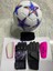 5 No Futbol Topu, Kaleci Eldiveni ve Tekmelik 3'lü Set + Pompa Hediyeli 1