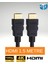 1.5 Metre HDMI Kablo | Altın Uçlu | 4K Ultra Hd 60Hz Full Hd V1.4 3D Destekli 1.5m HDMI Kablo 2