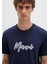 Mavi Baskılı Lacivert Tişört 0612935-70490 5