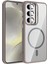 CPT16 Samsung Galaxy S24 Fe Remim Lensli Magsafe Standlı Kapak - Titan Gri 1