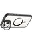 CPT16 Apple iPhone 14 Remim Lensli Magsafe Standlı Kapak - Siyah 3