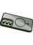 CPT16 Samsung Galaxy S25 Remim Lensli Magsafe Standlı Kapak - Koyu Yeşil 4