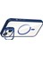 CPT16 Apple iPhone 13 Remim Lensli Magsafe Standlı Kapak - Lacivert 3
