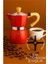 Modacar Italyan Moka Pot - 6061 Saf Alüminyum Ahşap Saplı - 6 Kişilik Kırmızı 1