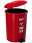 SY-4219 Kırmızı Tıbbi Atık Pedallı Yuvarlak Çöp Kovası Iç Kovalı 40 Lt 1