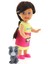 Cute Girl Gri Köpekli ve Kumral Mini Bebek 4