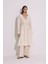 Dokulu Düğmeli Uzun Tunik Natural 1