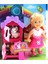 Cute Doll Mini Bebek Tavşanlı ve Iki Katlı Kulübe Oyun Seti 3