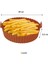 Renkli Isıya Dayanıklı Yıkanılabilir Silikon Fırın ve Airfryer Yuvarlak Model Pişirme Matı 20 cm (4172) 3
