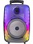 1802 Kablolu Mikrofonlu Rgb Ledli Taşınabilir Bluetooth Hoparlör Parti Speaker 1