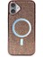 iPhone 16 Kılıf Diamond Magsafe Kapak - PEMBE-(5796) 1