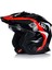 Drıfter Trıalıty Çene Çıkarılabilir Modüler Motosiklet Kaskı Kırmızı- Siyah 2